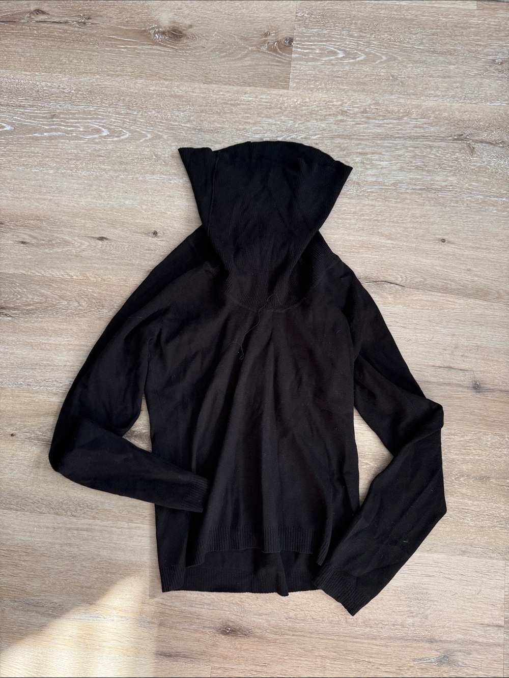 Loft Black Lightweight Hooded Women's Sweater